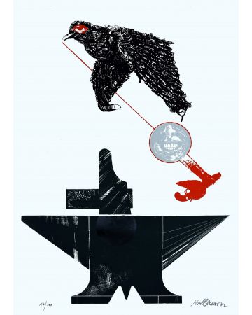 The Crow by Valeriano Trubbiani - Contemporary Artwork
