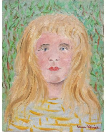 Young Blonde Girl by Lucie Navier - Modern Artwork 
