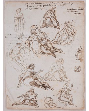 Studies and notes by Anonymous - Old Master Artwork