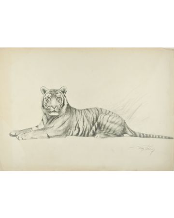 Tiger by Wilhelm Lorenz - Modern Artwork