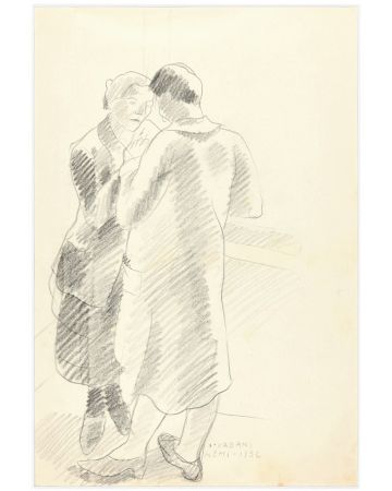Couple of Lovers by Ildebrando Urbani - Modern Artwork