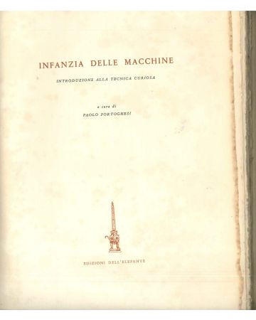 Infanzia delle macchine by Paolo Portoghesi - Rare Book