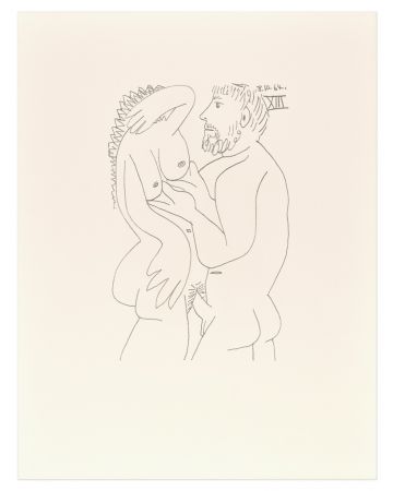 Le goût du Bonheur - 18.10.64 XIII by Pablo Picasso - Contemporary Artwork