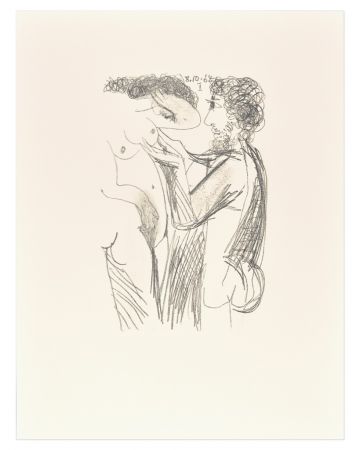 Le goût du Bonheur - 8.10.64 I by Pablo Picasso - Contemporary Artwork