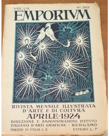Emporium. Rivista mensile illustrata d'arte e di coltura n. 352/1924 by Various Authors - Rare Magazine