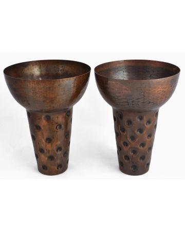 Pair Of Copper Vases - Decorative Objects