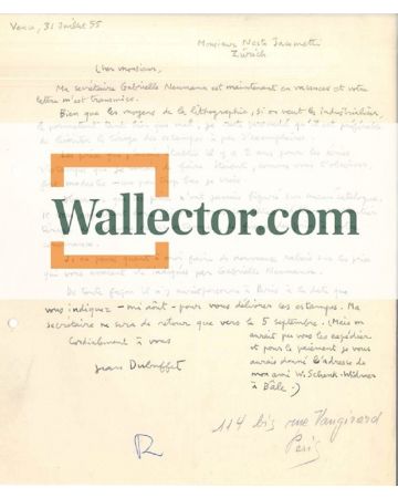 Dubuffet's Autographs by Jean Dubuffet - Manuscripts