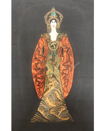 Turandot's Costume Draft by Anonymous - Modern Artwork