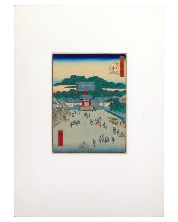 The Temple Zojo Ji by Hiroshige Utagawa - Modern Artworks 