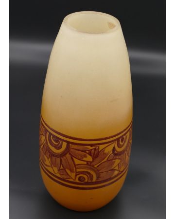 Art-Déco Orange Vase - Decorative Objects