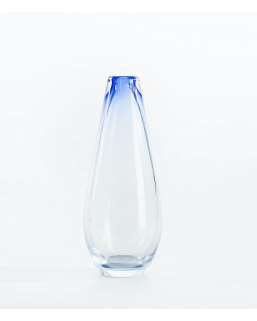 Blue Blended Glass Vase by Anonymous - Decorative Object