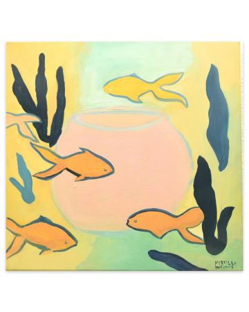 Red Fishes by Mirtilla Durante - Contemporary artwork