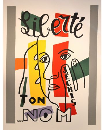 Liberté, j'écris ton nom by Fernand Leger - Contemporary Artwork