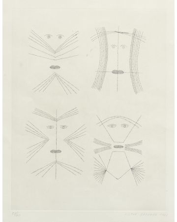 Codex d'un visage by Victor Brauner - Contemporary  Artwork 