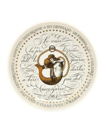Aquarius - from Zodiac Plate Series by Piero Fornasetti - Design and Decorative Object