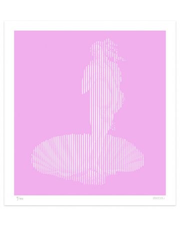 Pinkish Lines by Dadodu - Contemporary Art Print