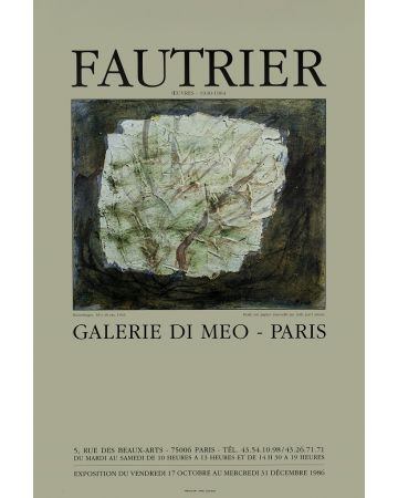 Fautrier- Galerie Di Meo by Jean Fautrier  - Contemporary Artwork