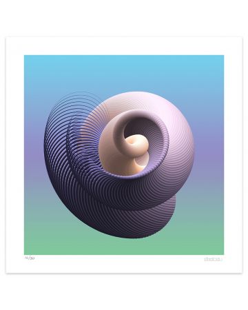 Spiral Curves by Dadodu - Contemporary Art Print