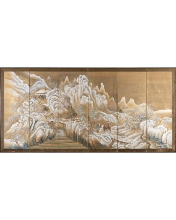 Takahashi Sohei - Snowy Landscape Panel - Modern Artwork