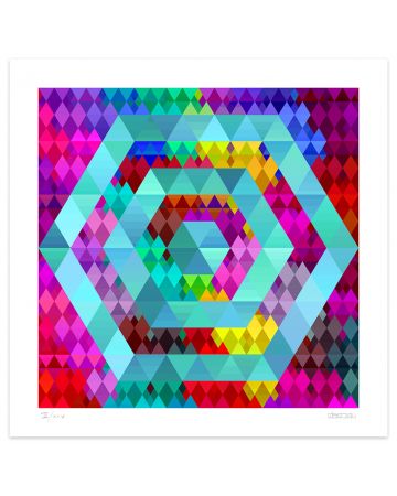Color Hexagon by Dadodu - Contemporary Art Print