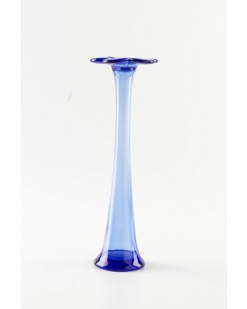 Blue Vase with Daisy mouth - Design and Decorative Object