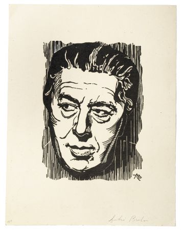 Portrait of André Breton by Anonymous - Modern Artwork