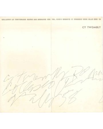 Exhibition leaflet of Cy Twombly - Contemporary Artwork