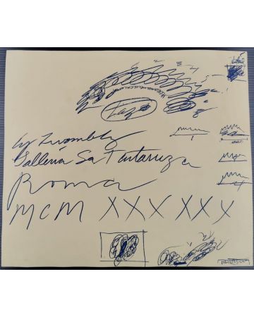 Cy Twombly Exhibition Leaflet - Galleria La Tartaruga 1960