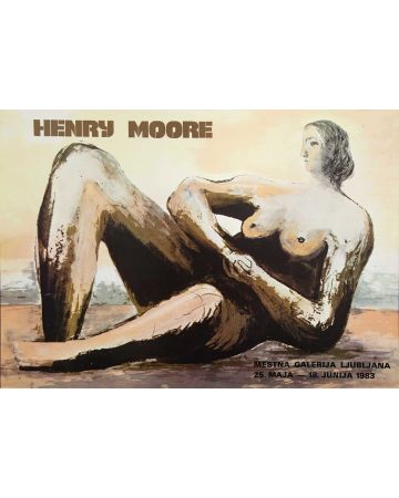 Exhibition Poster from Mestna Gallery by Henry Moore - Contemporary artwork
