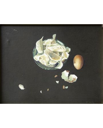 Broken Egg by Mirror - Contemporary Artwork