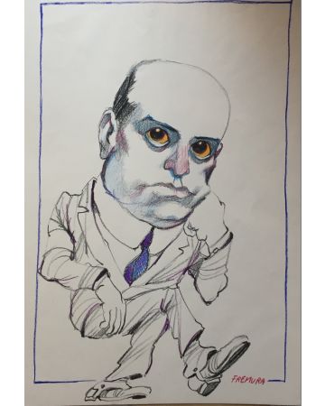 Portrait of Mussolini by Premura