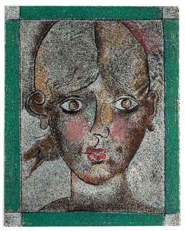 Woman's Face by Franco Gentilini- Modern Artwork