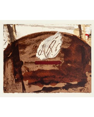 White Flame by Antoni Tàpies - Contemporary Artwork