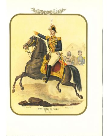 Field Marshal - Lithograph by Antonio Zezon. Naples 1853
