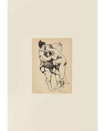 Erotic Scene by Renzo Vespignani - Modern Artwork