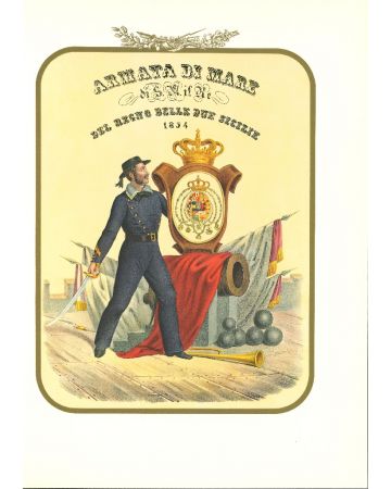 Slogan Army of the Sea - Lithograph by Antonio Zezon.