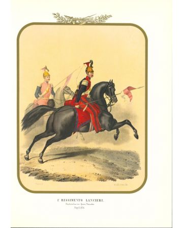 Lancers Regiment is a lithograph by Antonio Zezon. Naples 1854.