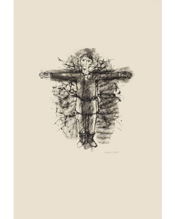 Crucifix by Michel Ciry - Modern Artwork