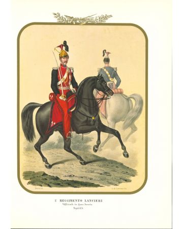 I Lancers Regiment is a lithograph by Antonio Zezon. Naples 1854.
