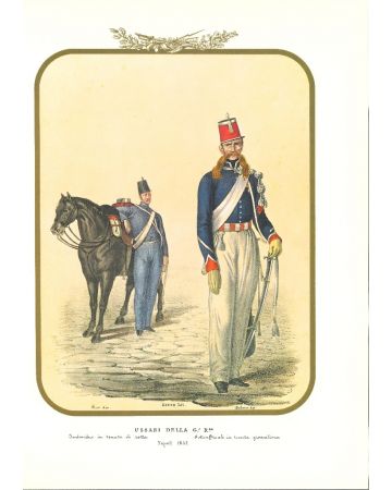 Hussars of the Royal Guard is a lithograph by Antonio Zezon. Naples 1852.