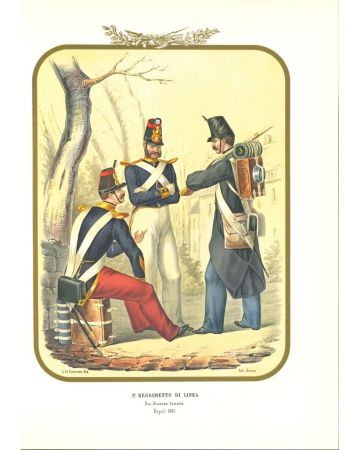 III Line Regiment is a lithograph by Antonio Zezon. Naples 1853