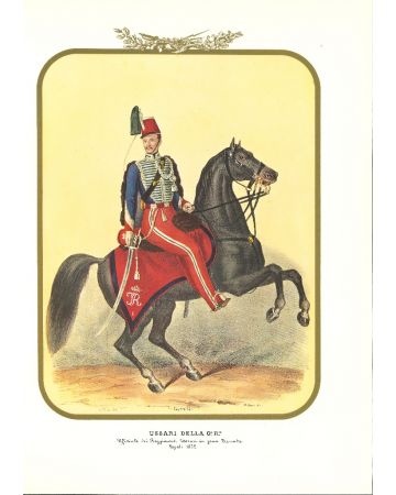 Hussars of the Royal Guard is a lithograph by Antonio Zezon. Naples 1852