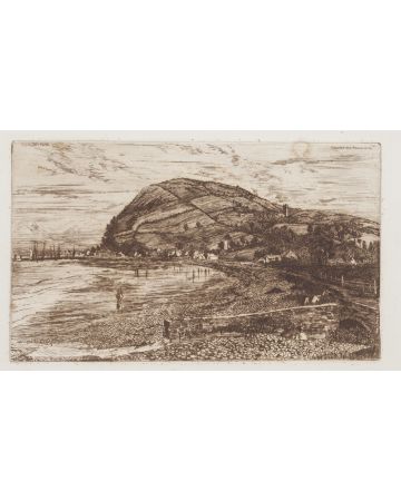 "Landscape" is an original drawing in etching, realized by Edwin Edwards.