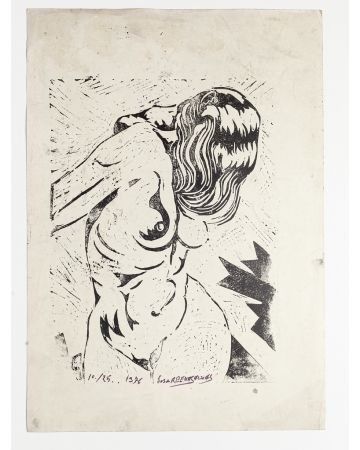 Standing Nude by José Benasalvas - Contemporary Artwork 