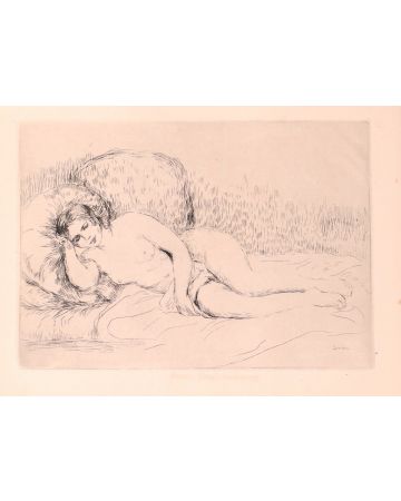 Femme Nue Couchée (Tourné à gauche) by Pierre-Auguste Renoir - Modern Artwork