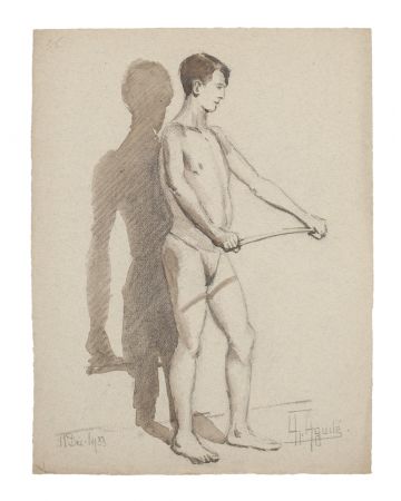 Figure and Shadow by Anonymous - Modern Artwork