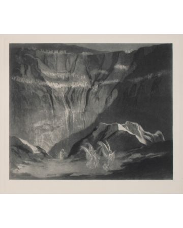 "Auferstehung"  is an original Black and white héliogravure on cream-colored cardboard realized by Choisy Le Conin, pseudonym of Franz Von Bayros (Agram, 1866 – Vienna, 1924).