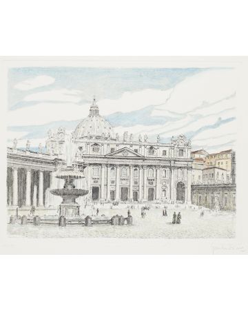St. Peter's Square by Giuseppe Malandrino - Modern Artwork