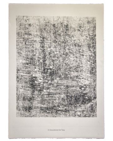 L'ecoulement is an original lithograph on watermarked paper 