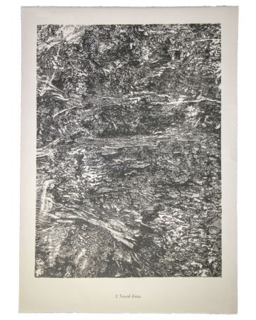 Travail d'eau is an original lithograph on watermarked paper 